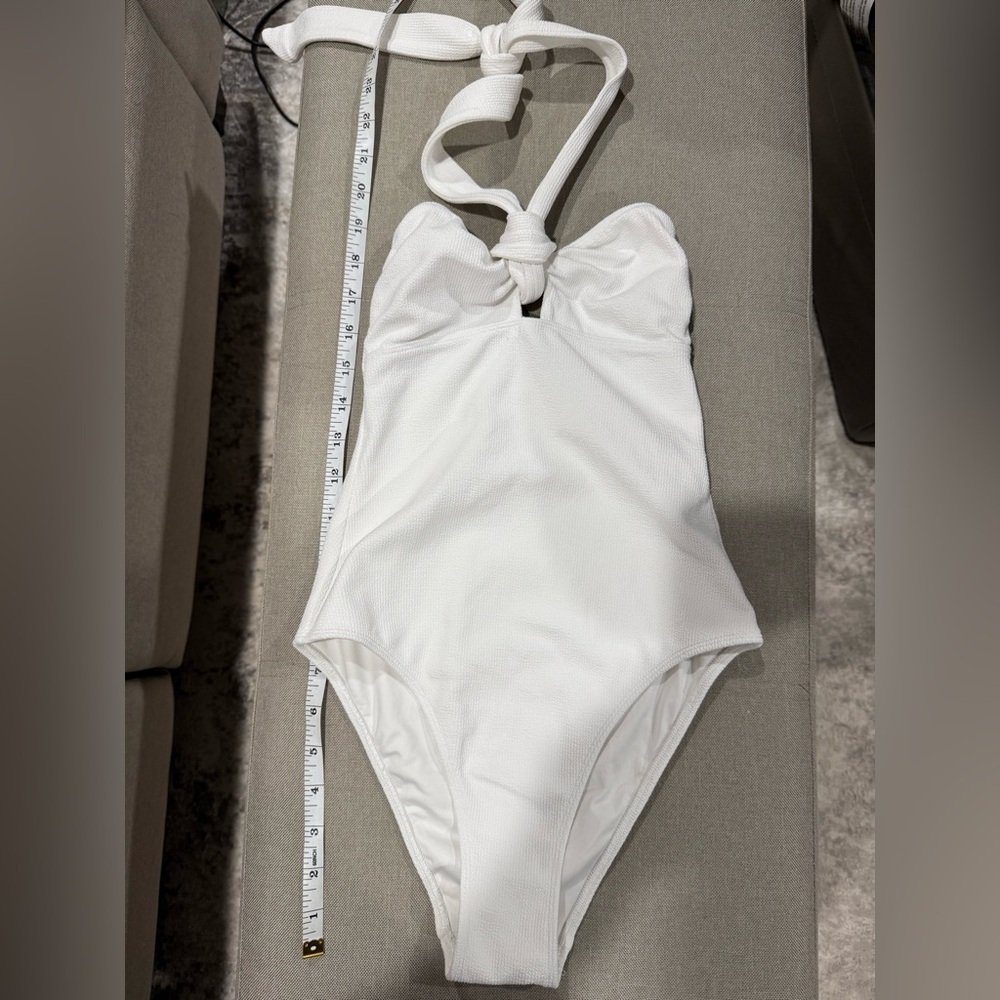 Sezane White One Piece Swimsuit